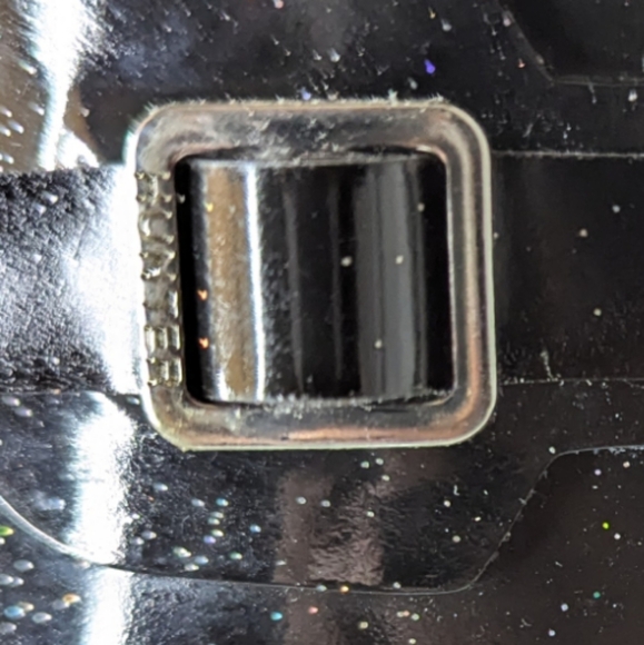 Hunter Girls Original Tall Rain Boots Starcloud Glitter Black Big Kids Size 5 - Picture 7 of 9